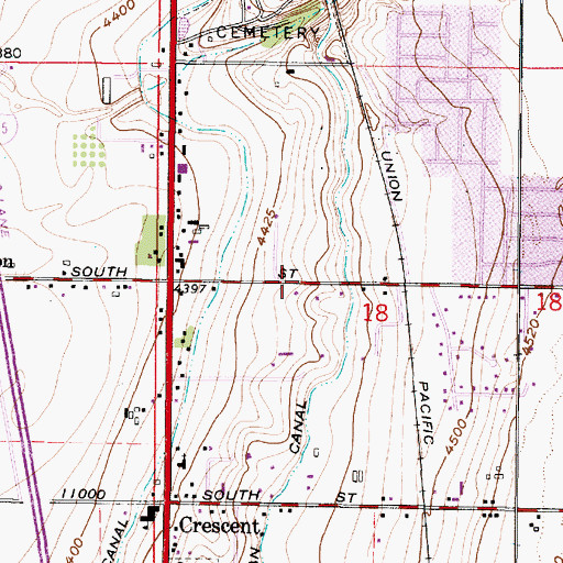 Topographic Map of Twins at Little Willow, UT