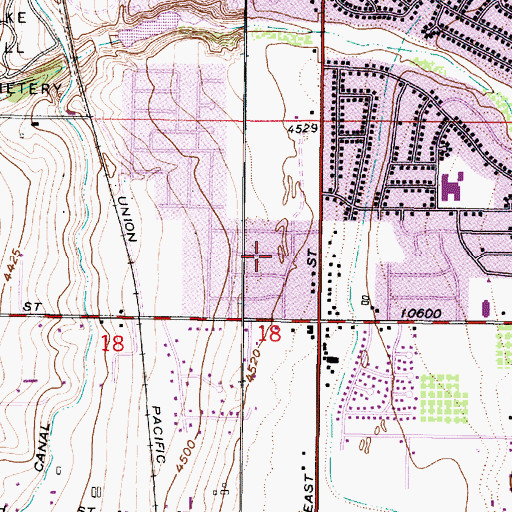 Topographic Map of White Sands, UT