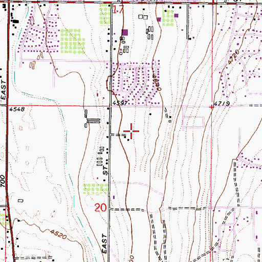 Topographic Map of Silver Smith, UT