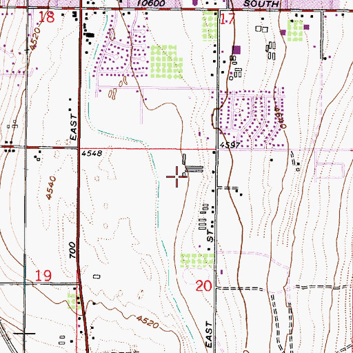 Topographic Map of Lone Peak Estates, UT