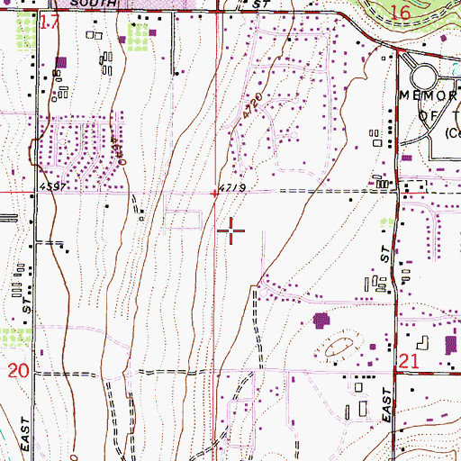 Topographic Map of Lexington Ridge, UT