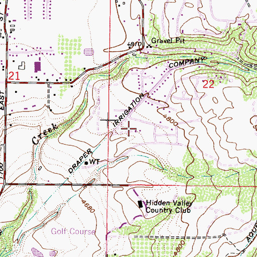 Topographic Map of Pine Crest, UT