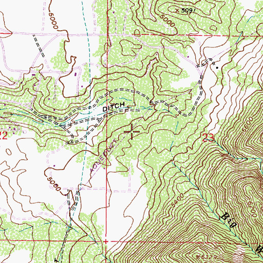 Topographic Map of Hansen, UT