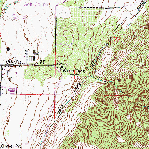 Topographic Map of Hidden Hills, UT