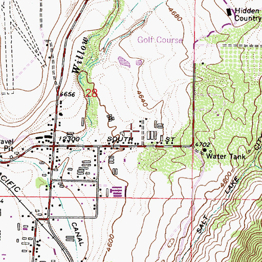 Topographic Map of Draper Oaks, UT