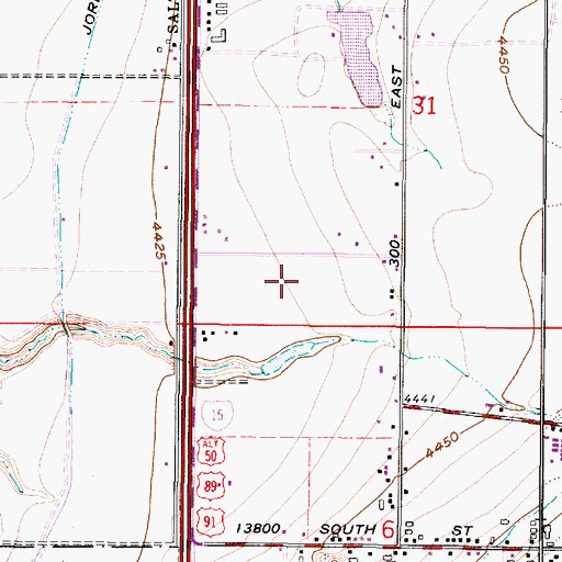 Topographic Map of Draper Old Farm, UT