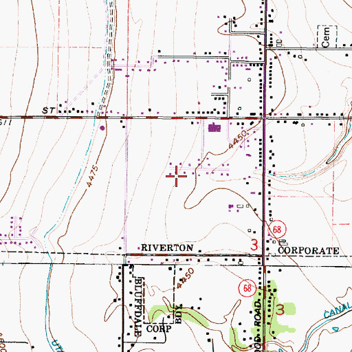 Topographic Map of Medallion Cove, UT