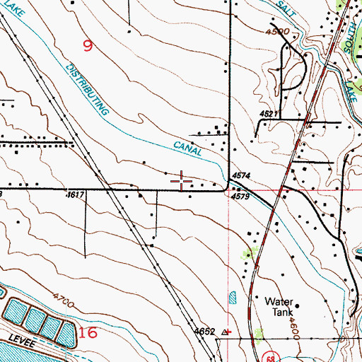 Topographic Map of South Bluff Estates, UT