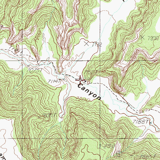 Topographic Map of Scorup Cabin Point of Interest, UT