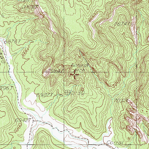 Topographic Map of Natural Arch Point of Interest, UT
