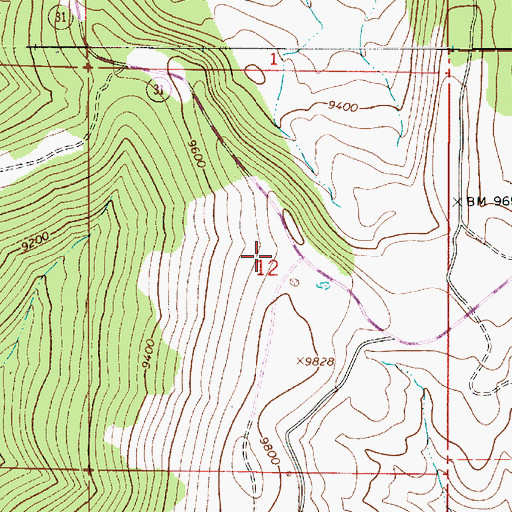 Topographic Map of Sanpete Valley Overlook, UT