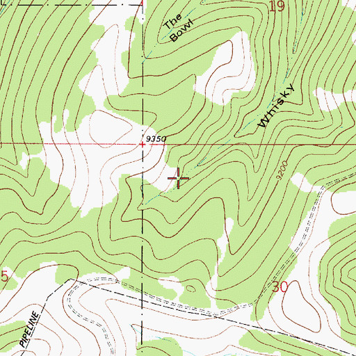 Topographic Map of Belina Mine, UT