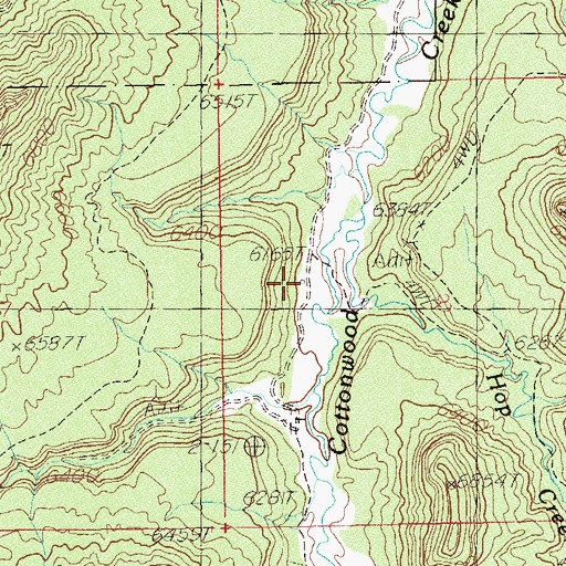 Topographic Map of North Cottonwood Guard Station, UT