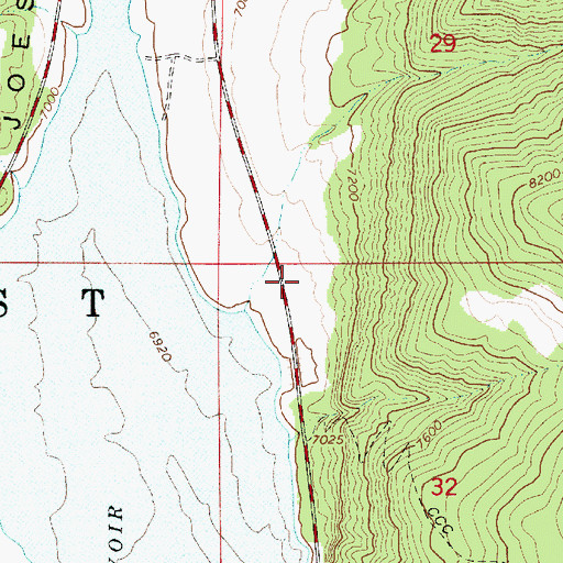 Topographic Map of Sportsmans Lodge, UT