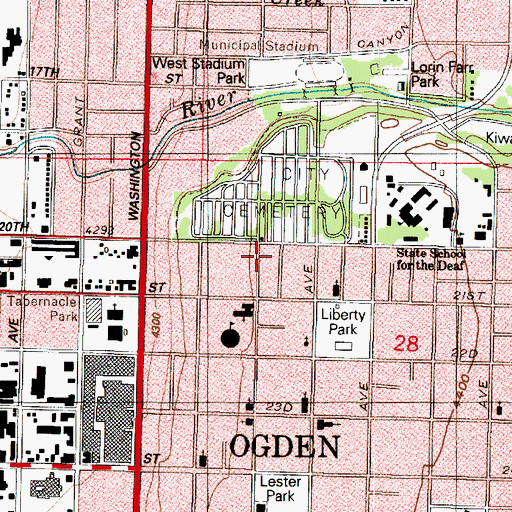Topographic Map of Dankowske Central, UT