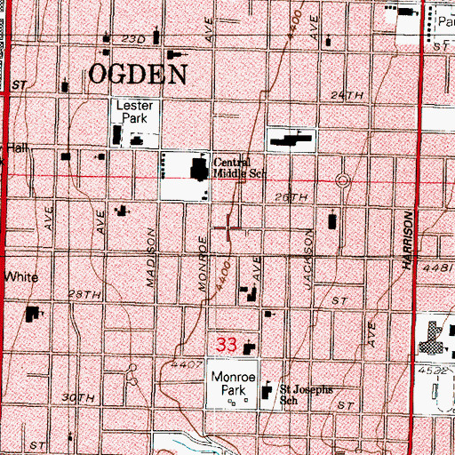 Topographic Map of Bramwells Addition, UT