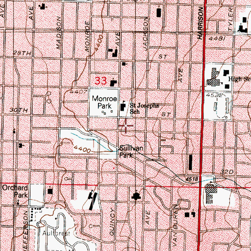 Topographic Map of Blackburns, UT