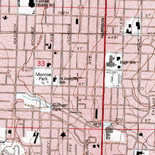 Topographic Map of Manhattan, UT