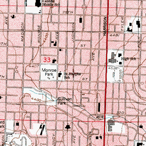 Topographic Map of Hoff, UT