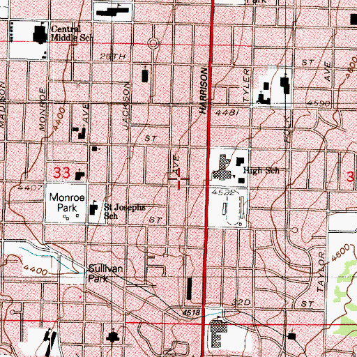 Topographic Map of Dundee Place, UT