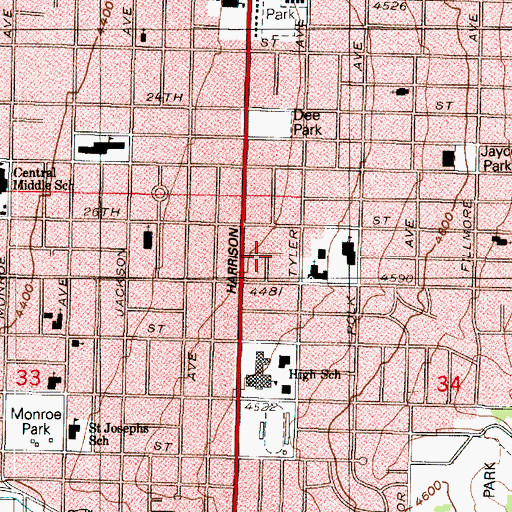 Topographic Map of Wallace, UT