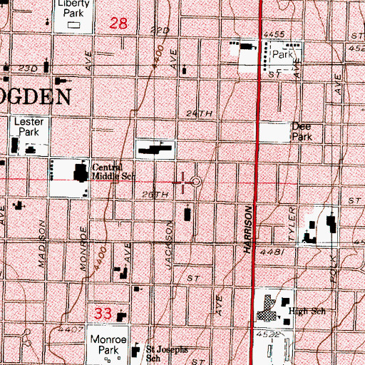 Topographic Map of Eccles, UT