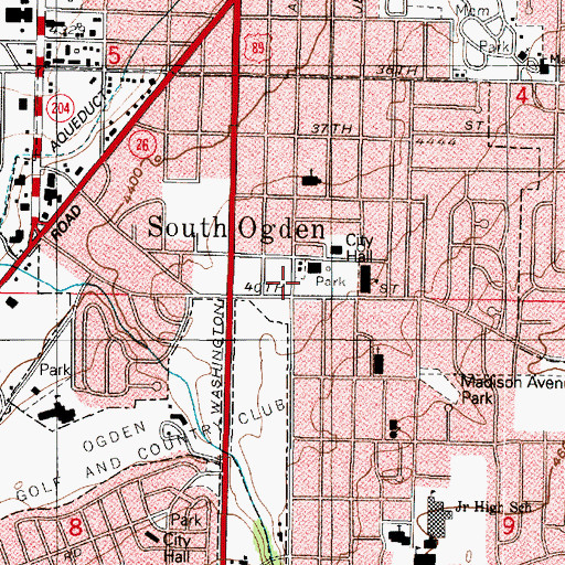 Topographic Map of Riverside Annex, UT