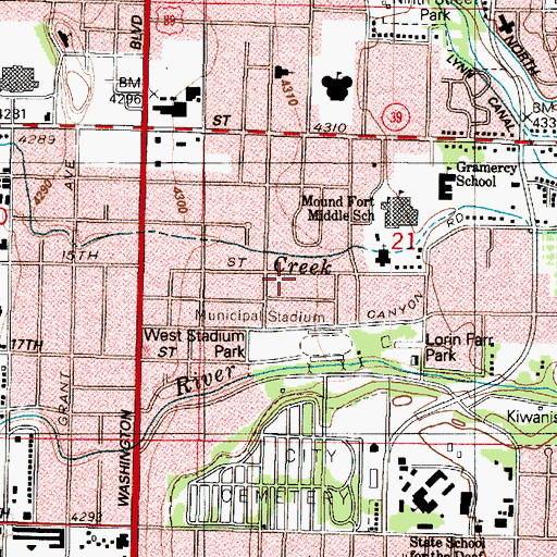 Topographic Map of Grove Addition, UT