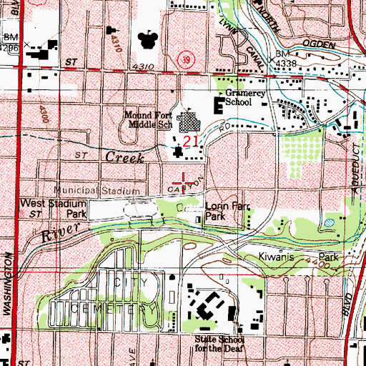 Topographic Map of Cross, UT
