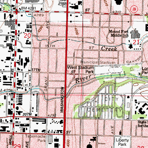 Topographic Map of Riverside Addition, UT