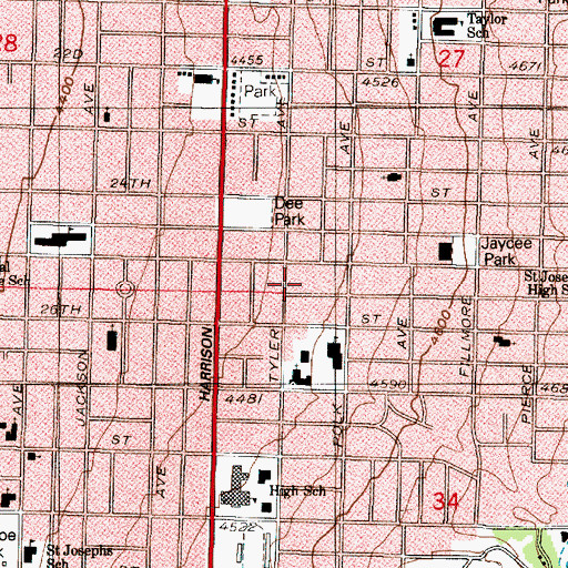 Topographic Map of Stevens, UT