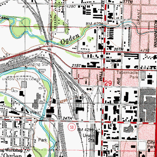 Topographic Map of Reeves Addition, UT