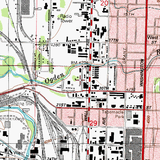 Topographic Map of Nevada Addition, UT