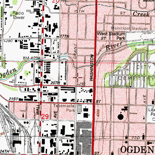 Topographic Map of Thomas L Williams Estates, UT