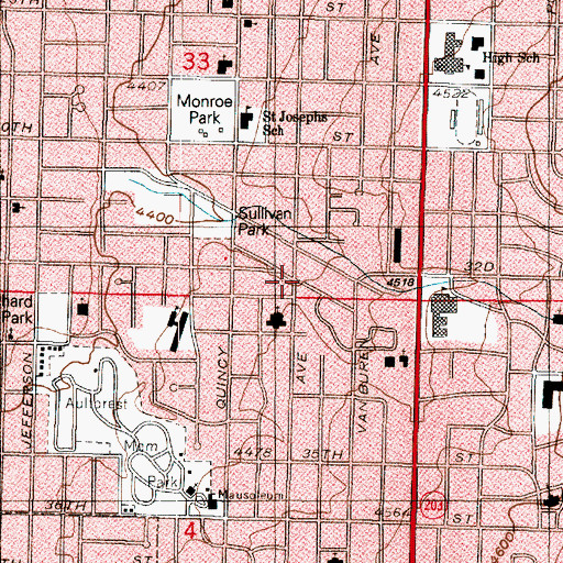 Topographic Map of Florence Park Addition, UT