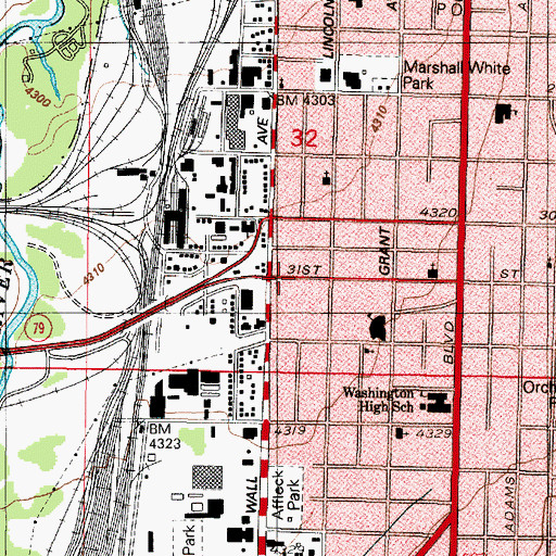 Topographic Map of Central Park Annex, UT