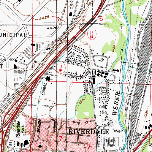 Topographic Map of Carters Farm, UT