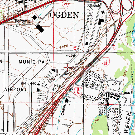 Topographic Map of Lawndale Addition, UT