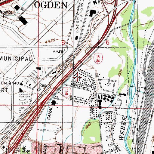 Topographic Map of River Valley Estates, UT