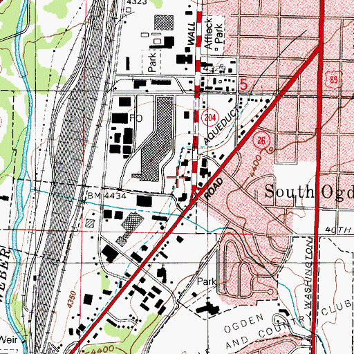 Topographic Map of Burch Addition, UT