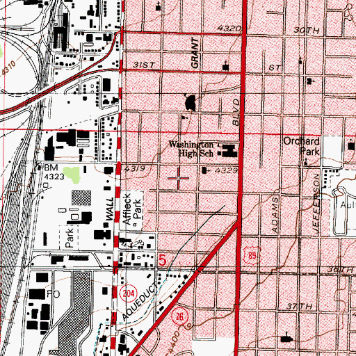 Topographic Map of Emerson Main Street Addition, UT