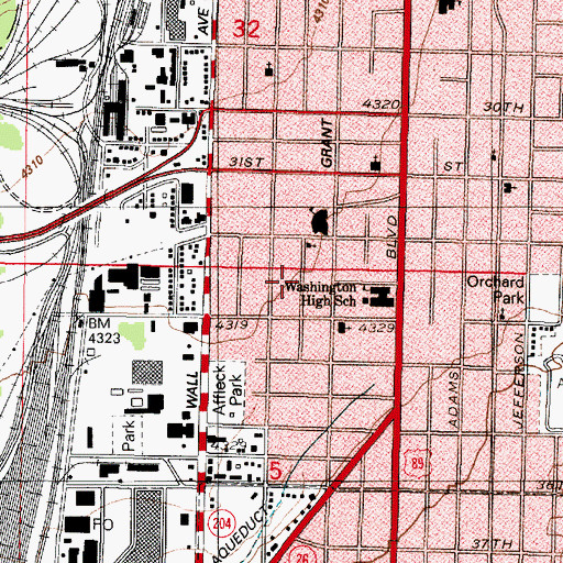 Topographic Map of Bowers Addition, UT