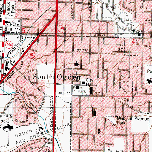 Topographic Map of R C Hunter, UT