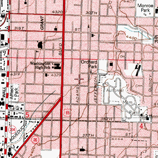 Topographic Map of Lake View Terrace, UT