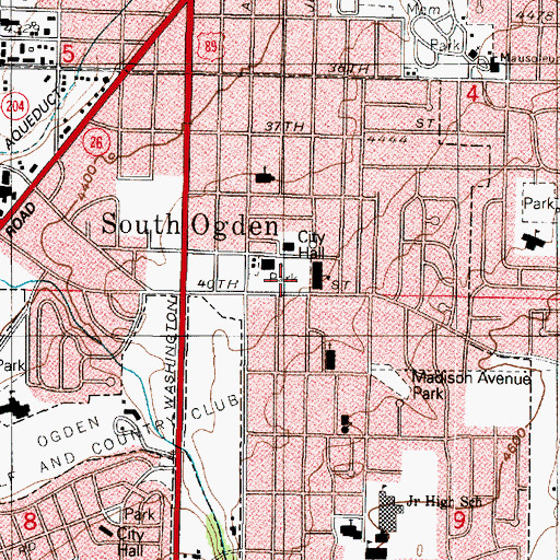 Topographic Map of Linwood Place, UT