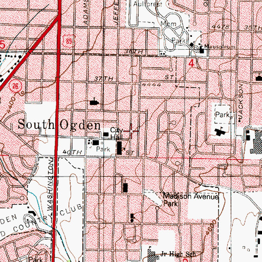 Topographic Map of Stephens, UT