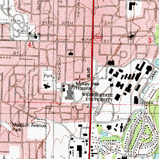 Topographic Map of Golden View, UT
