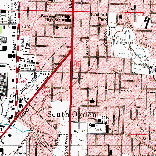 Topographic Map of Lake View Addition, UT