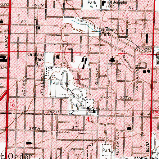 Topographic Map of Harris, UT
