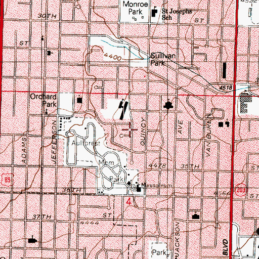 Topographic Map of Rukavina, UT